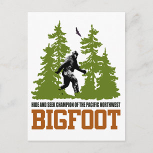 Bigfoot hide and Seek Champion Pacific Northwest Briefkaart