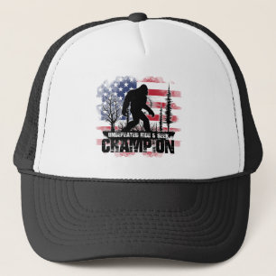 Bigfoot Hide and Seek Kampioen Amerikaanse Vlag Trucker Pet