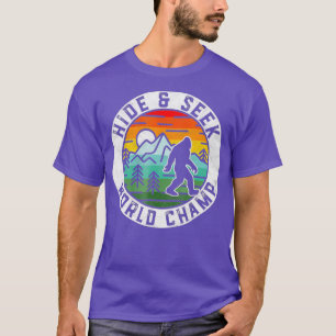 Bigfoot Hide Seek Wereldkampioen Sasquatch T-shirt