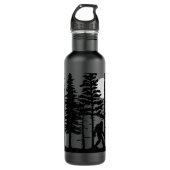 Bigfoot Hiding in Forest voor Sasquatch Believers Waterfles (Voorkant)