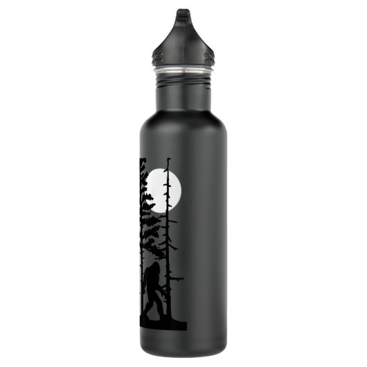 Bigfoot Hiding in Forest voor Sasquatch Believers Waterfles (Rechts)
