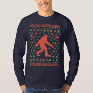 Bigfoot Holiday Sweater T - shirts