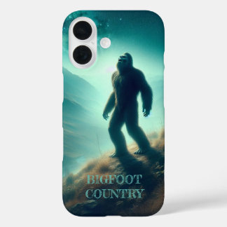 Bigfoot huilt bij de maan iPhone 16 hoesje