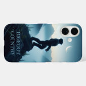 Bigfoot huilt bij de maan Case-Mate iPhone case (Achterkant (horizontaal))