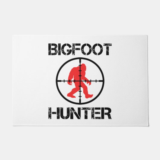 Bigfoot Hunter Funny Bigfoot Lover Deurmat (Voorkant)