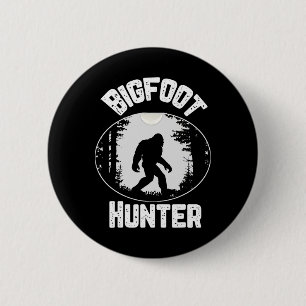 Bigfoot Hunter Sasquatch Funny Humor Ronde Button 5,7 Cm