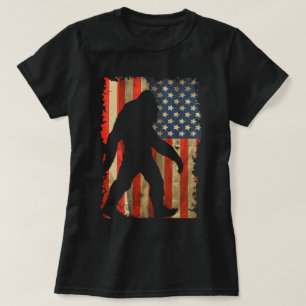 Bigfoot ik geloof dat Sasquatch Patriot American F T-shirt