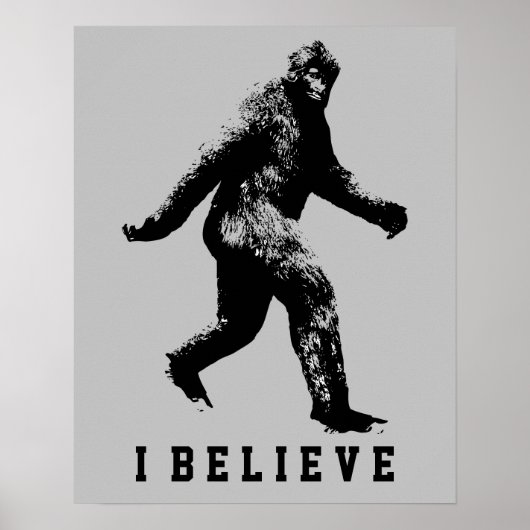 Bigfoot Ik geloof  tekst Poster (Voorkant)
