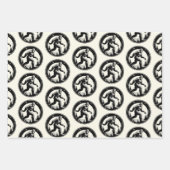 Bigfoot Illustratie Folklore Inpakpapier Vel (Voorkant 2)