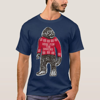 Bigfoot in een Ugly KerstSweater die haar zegt T-shirt