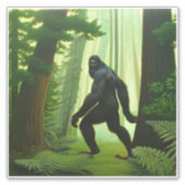 Bigfoot in het bos sticker (Voorkant)