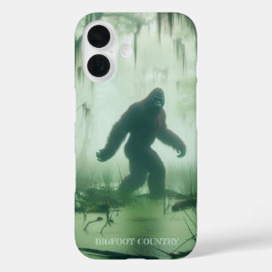 Bigfoot in het moeras iPhone 16 hoesje