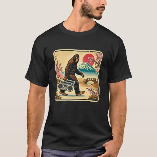 Bigfoot in Japan – 80s Retro T-Shirt (Devant)