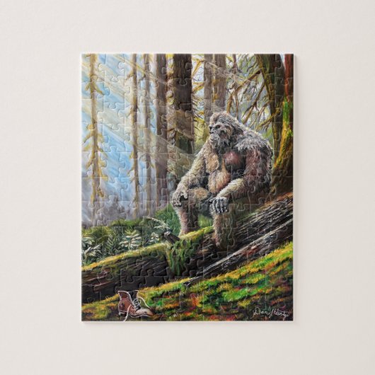 Bigfoot in rust legpuzzel (Verticaal)