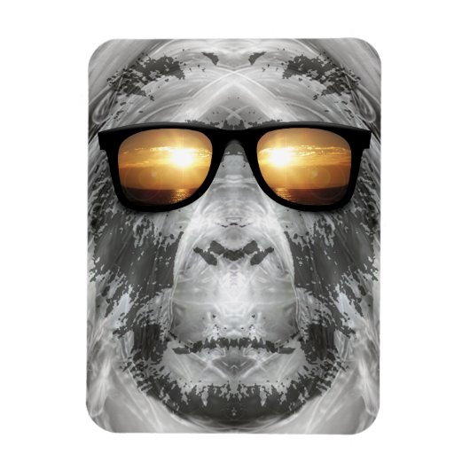 Bigfoot in Shades Magneet (Verticaal)