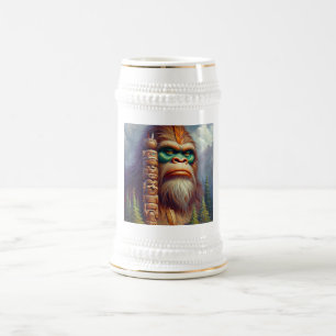 Bigfoot inheemse Amerikaanse Totem Bierpul