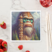 Bigfoot inheemse Amerikaanse Totem Servet (Insitu)