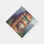 Bigfoot inheemse Amerikaanse Totem Servet (Hoek)