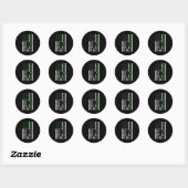 Bigfoot Irish St Patricks Day USA Flag Sasquatch Ronde Sticker (Vel)