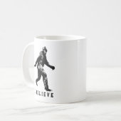Bigfoot Je Crois Personnalisable Texte Mug (Devant gauche)