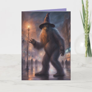 BigFoot JoyeuxHallowNaïssance carte drôle