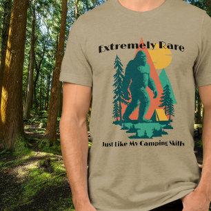 BigFoot Kampeer Bos Bergen Grappige Verjaardag Tri-Blend Shirt