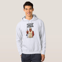Bigfoot Keep Calm en ga Gevist grappig te werk Hoodie