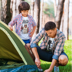 Bigfoot Keep Calm en ga Gevist grappig te werk T-shirt