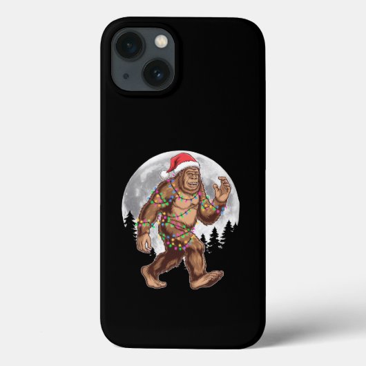 Bigfoot kerstboom lampjes paasquatch Case-Mate iPhone case (Achterkant)