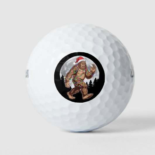 Bigfoot kerstboom lampjes paasquatch golfballen (Voorkant)