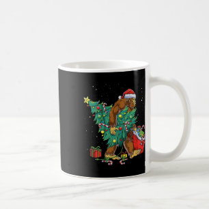 Bigfoot kerstboom verlicht Funny Xmas Sas Koffiemok
