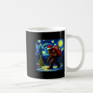 Bigfoot Kerstman Kerst Sterrennacht Sasquatch Bus Koffiemok