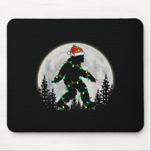 Bigfoot Kerstman Kerstboom Lichtjes Grappige Kerst Muismat
