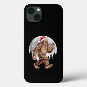 Bigfoot Kerstman Kerstboom Lichtjes Kerstmis Sasqu iPhone 13 Hoesje