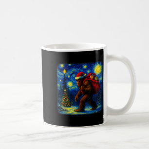 Bigfoot Kerstman Kerstmis Sterrennacht Sasquatch B Koffiemok