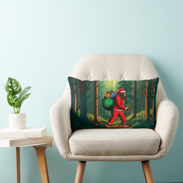 Bigfoot Kerstman Zak met Geschenken Kussen (Stoel)
