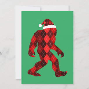 Bigfoot Kerstmis - Grappige Kerstmis Bedankkaart