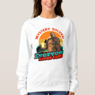 Bigfoot Koffie Mysterie Opgelost Humor Trui