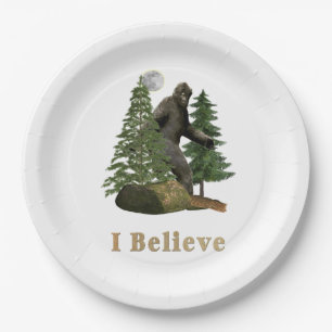 Bigfoot koopwaar papieren bordje