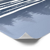 Bigfoot Lake Canoe Wilderness Pine Forest Poster (Hoek)