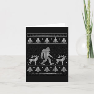 Bigfoot Lelijke Kersttrui Kaart