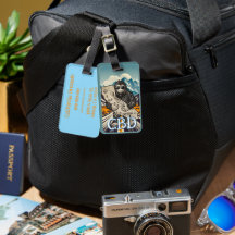 Bigfoot Liefde California Bagage Label Gemonogramm