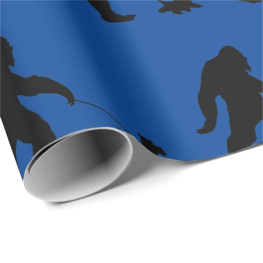 Bigfoot loopt zijn Scotty tegen het lopen Cadeaupapier (Rol Hoek)