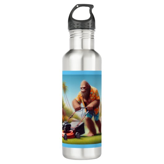 Bigfoot maaien waterfles  (Voorkant)
