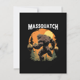 Bigfoot Massquatch Grappig Kaart