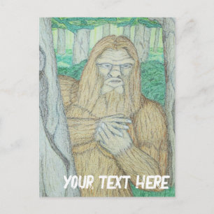 Bigfoot meme parodie briefkaart