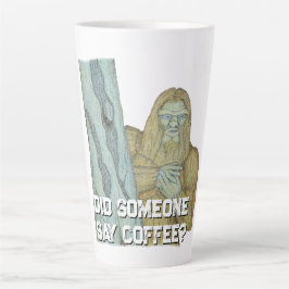 Bigfoot meme parodie latte mok