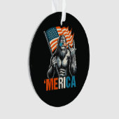 Bigfoot Merica Rock Drapeau Américain (devant)