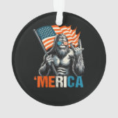 Bigfoot Merica Rock Drapeau Américain (dos)