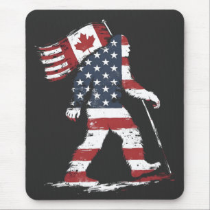 Bigfoot met Canadese vlag 51e staat Trump Muismat